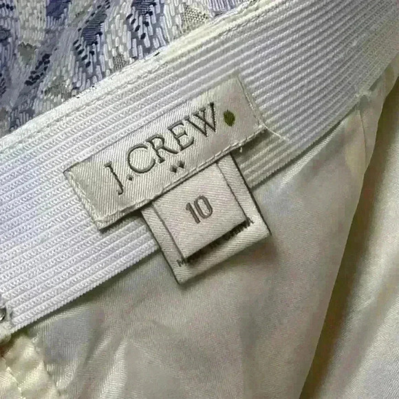 J.Crew Women's Jacquard Flare Skirt Size 10 Multicolor Geometric Knee Le… - Picture 7 of 7